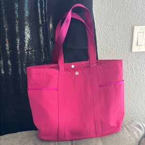 lululemon athletica Pink Tote Bag